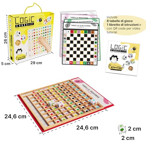 IURVE® Juegos de mesa educativos de Logic Cubes para mejorar las habilidades matemáticas. Juegos Montessori de madera para moverse en el tablero de ajedrez. Juegos para niños a partir de 3 años y