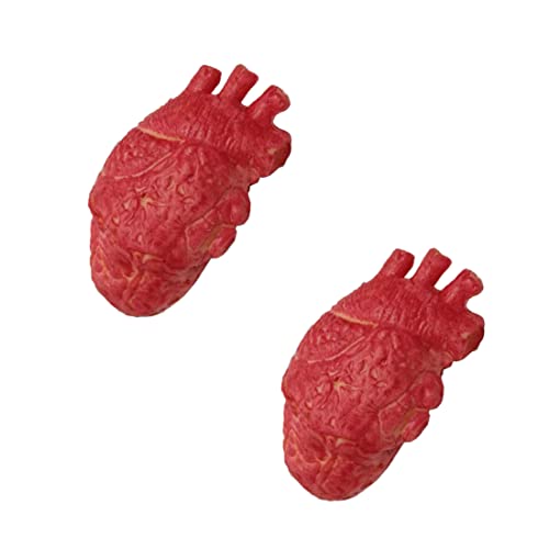 Ixppidxi Accesorio de corazón simulado Halloween Proporro sangrienta Partes simuladas Cuerpo órgano de Miedo para Decoraciones de la casa embrujada Prop