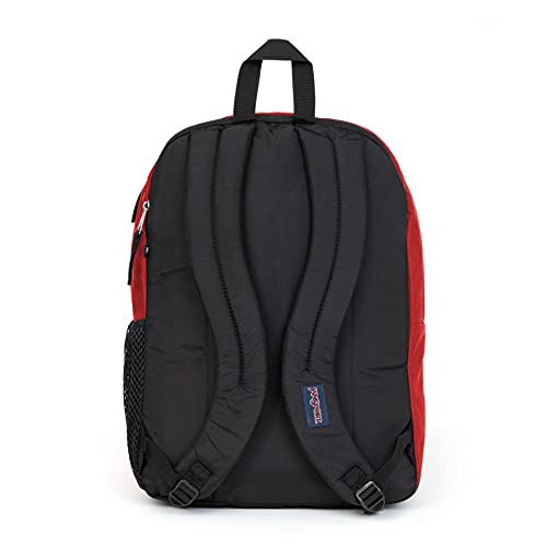 JanSport Big Student, Mochila grande, 34 L, 43 x 33 x 25 cm, compartimento para portátil de 15 pulgadas, cinta roja