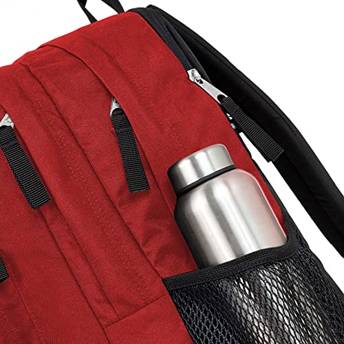 JanSport Big Student, Mochila grande, 34 L, 43 x 33 x 25 cm, compartimento para portátil de 15 pulgadas, cinta roja