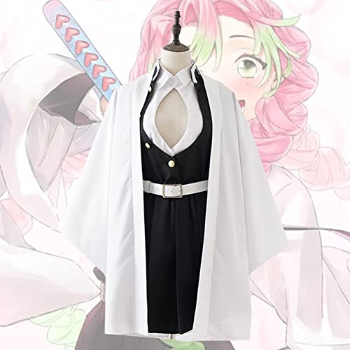 Jilijia Kanroji Mitsuri Cosplay Disfraz Completo Set Kanroji Mitsuri Kimono Traje Halloween Disfraz Uniforme Disfraz Anime Juego de rol