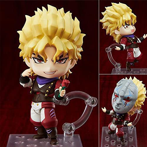 Jiumaocleu Figura de anime Dio Brando Figura de acción Q Ver Clay Man estatua de personaje de dibujos animados modelo escultura muñeca juguete hecho a mano coleccionable para niños niñas fans regalos