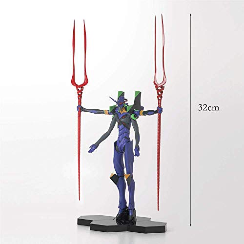 JJRPPFF Figura Evangelion-13, Modelo Neon Genesis Evangelion de 12,6 Pulgadas, Postura de pie, Sistema de Doble Entrada, Material de PVC, Figuras de máquinas de Anime (para colección de Regalos)