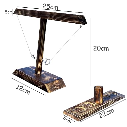 Juego Adultos Mesa Anillas, Juego De Ganchos y Anillos Toss, Juego Lanzamiento Anillas, Juego De Lanzamiento De Anillos De Gancho, Juegos para Celebraciones Familiares, para Adultos y Niños