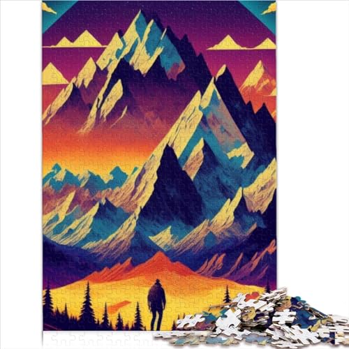 Juego Aventuras la montaña, Rompecabezas Regalo, 1000 Piezas para Adultos, Rompecabezas cartón para niños a Partir 12 años, Rompecabezas para Adultos y niños, 1000 Piezas (26x38cm)