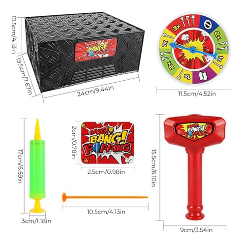 Juego Balloon Whack, juego de caja de globos para niños, juegos de mesa de escritorio con globos complicados para fiesta de cumpleaños de Navidad