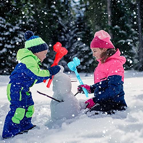 Juego de 5 Fabricante de Bolas de Nieve, Molde para Bolas de Nieve, Fabricantes de Bolas de Nieve de Invierno, Moldes de Nieve en Diferentes Formas, Juguetes al Aire Libre para Niños y Adultos…