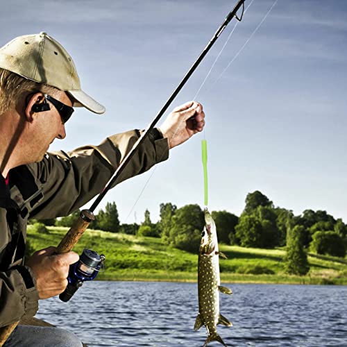 Juego de 5 líneas de pesca en el mar, tubo fluorescente de pesca nocturna, 10 varillas brillantes para pesca nocturna, práctico equipo de pesca para pescadores Qiyifang