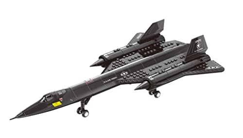 Juego de Bloques de Construcción SR-71 Blackbird Jet - juego de juguetes de 183 piezas-Avión de Bloques de Construcción para Niños y Adultos-Compatible con todos los Ladrillos de Construcción