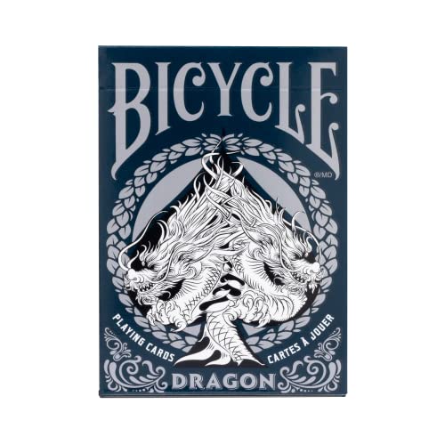 Juego de cartas Bicycle - 43531-115734, Bicycle Dragon - Juego de cartas, Azul