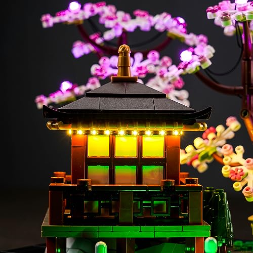 Juego de luces LED para Lego Garten der Silencio Lego 10315 Tranquil Garden Botanical Zen, juego de jardín - solo luces, sin modelo (versión remota)