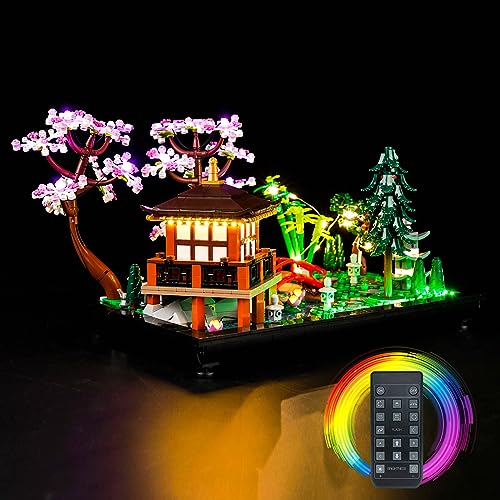 Juego de luces LED para Lego Garten der Silencio Lego 10315 Tranquil Garden Botanical Zen, juego de jardín - solo luces, sin modelo (versión remota)