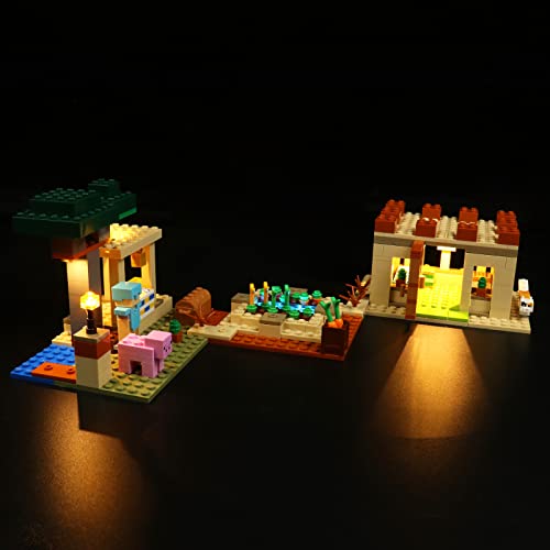 Juego de Luces LED para Lego Minecraft The Illager Assault Juego de Luces LED para Lego 21160 The Illager Assault Regalo Creativo para niños y niñas (sin Modelo Lego)