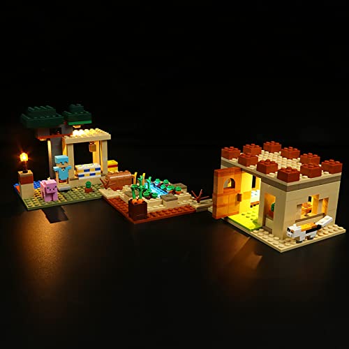 Juego de Luces LED para Lego Minecraft The Illager Assault Juego de Luces LED para Lego 21160 The Illager Assault Regalo Creativo para niños y niñas (sin Modelo Lego)