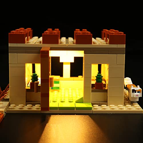 Juego de Luces LED para Lego Minecraft The Illager Assault Juego de Luces LED para Lego 21160 The Illager Assault Regalo Creativo para niños y niñas (sin Modelo Lego)