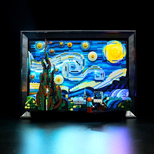 Juego de luces LED para Lego The Starry Night, juego de iluminación LED para Lego 21333 Lego Ideas Vincent Van Gogh The Starry Night - Solo juego de luces, no modelo Lego (versión estándar)