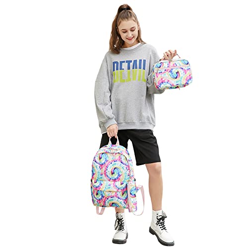 Juego De Mochilas Escolares 3 Piezas Mochilas Escolares para NiñAs Adolescentes, Juegos De Mochilas Escolares con Bolsa De Almuerzo Y Estuche para LáPices, para Viajes De Estudio Y Trabajo