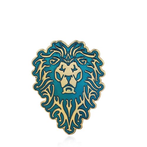 Juego WOW Alliance Badge Horda Broche Pin Cosplay Jewelry Collection, 46mm, Metal