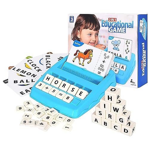 Juegos educativos niños 4 años,Aprender a leer,Regalo niño 5 años,58 Tarjetas de Palabras en Minúsculas,Desarrolla habilidades prácticas,de razonamiento y sociales para Juego de Letras Niños 3-8 Años