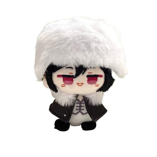 Juguete de Peluche Bungo perros callejeros animales de peluche Dazai Osamu Edogawa Ranpo Nakahara Chuuya Q-Version Muñecas Juguetes for niños Decoración de dibujos animados Llavero Regalo for niños Mu