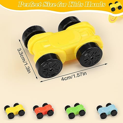 Juguete Rampa Coches Pista de Carrera con 6 Mini Coches, Rampa Racer Coche de Juguete zig Zag clack Track Pista Carreras circuitos Juguetes Corredera para Autos Regalos para Niños de 3 4 6 8 9 años