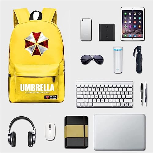 JUMBOZ Mochila para Unisex Resid.ent Evil, Laptop Mochilas de Comoda con Ajustable Correa Hombro, Libros Bolsas de Multifuncional y Ligero con Cremallera-Multicolor 1||45x31x13cm