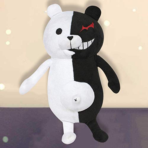 Jyuesi Original Danganronpa: Trigger Happy Havoc Monokuma Oso de peluche blanco y negro muñeca de anime