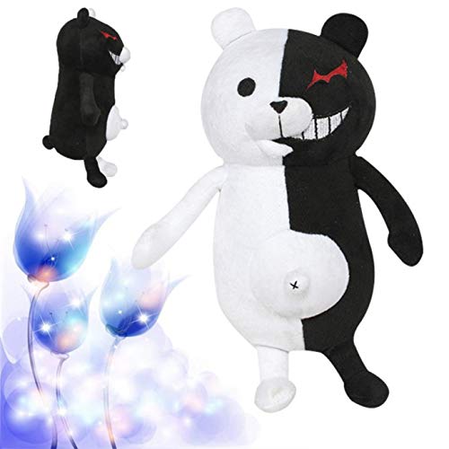 Jyuesi Original Danganronpa: Trigger Happy Havoc Monokuma Oso de peluche blanco y negro muñeca de anime