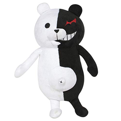 Jyuesi Original Danganronpa: Trigger Happy Havoc Monokuma Oso de peluche blanco y negro muñeca de anime