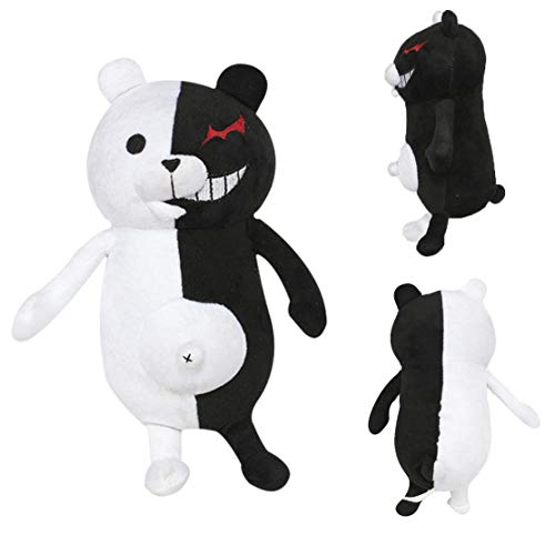 Jyuesi Original Danganronpa: Trigger Happy Havoc Monokuma Oso de peluche blanco y negro muñeca de anime