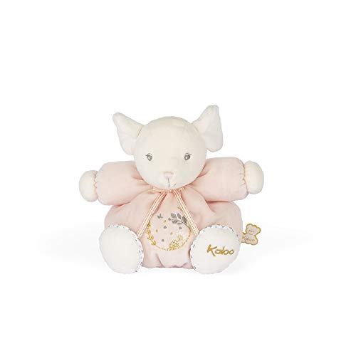 KALOO Perle-Peluche ratón Patapouf rosa-18cm, Color Rosado (Juratoys K969960)