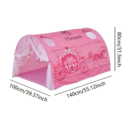 Kids Tents Playhouse, Magical Kids Play Tent, Kids Play Tents Playhouse Privacy Space Portable Frame Curtains Tent, Playhouse with Sea World & Princess Cart Patterns