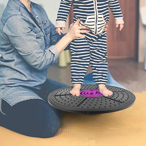 KIMISS Purple Labyrinth Wobble, Tabla de Entrenamiento de Yoga, Tabla de Equilibrio de Fitness, Disco de Estabilidad de Ejercicio de Bamboleo de Equilibrio