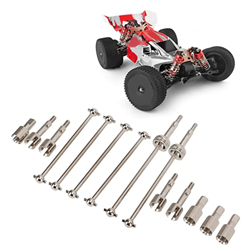 Kit de Eje de Transmisión RC CVD, Eje de Transmisión de Acero Juego de Juntas de Hueso de Perro Pieza de Repuesto de Mejora de Tratamiento Térmico para WLtoys 144001 RC Car