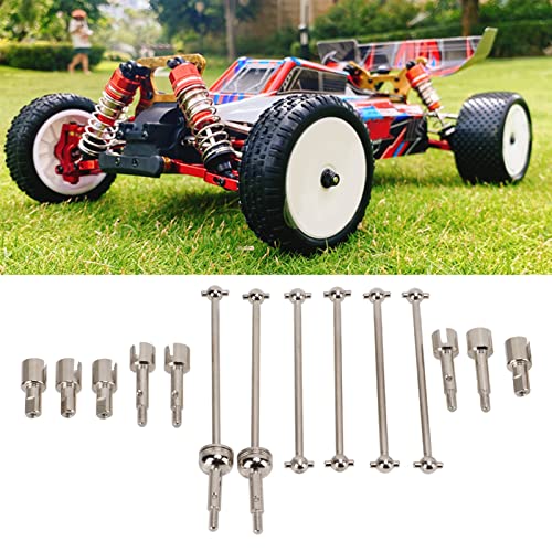 Kit de Eje de Transmisión RC CVD, Eje de Transmisión de Acero Juego de Juntas de Hueso de Perro Pieza de Repuesto de Mejora de Tratamiento Térmico para WLtoys 144001 RC Car