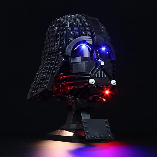 Kit de IluminacióN Led para Lego Darth Vader (No Incluye Modelos Lego),Decoración Conjunto de Luces para Lego 75304 Casco de Darth Vader,Creativo DIY Regalo(Versión de Control de Voz)