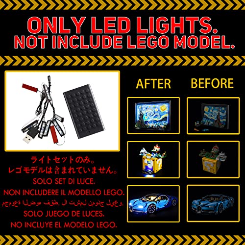 Kits de LED para montaña Rusa Lego Magical Funfair, LED Solo para Lego 41685 (Solo luz, no Incluye el Juego de Lego).