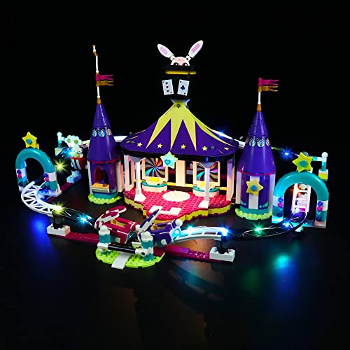 Kits de LED para montaña Rusa Lego Magical Funfair, LED Solo para Lego 41685 (Solo luz, no Incluye el Juego de Lego).