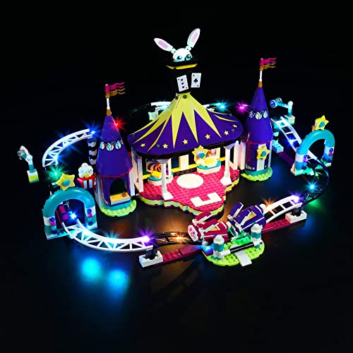 Kits de LED para montaña Rusa Lego Magical Funfair, LED Solo para Lego 41685 (Solo luz, no Incluye el Juego de Lego).