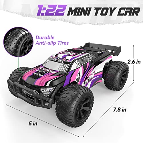 Kizeefun Coche teledirigido, Coche RC para niños con 360°RC Stunt Car Racing Car, 2.4GHz Control Remoto Off Road Toy Car, Regalo para Niños Niñas