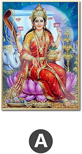 KLHWR Lienzo decorativo para pared, 3 piezas, 60 x 80 cm, sin marco, Shiva Parvati, hindú Dios figura póster e impresión arte de pared para sala de estar moderna decoración del hogar