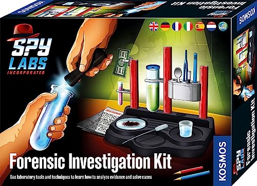 Kosmos 617240 Spy Labs Incorporated Forensic Investigation Kit, Detective Laboratory, Analyse Evidence and Solve Cases, Detective Toys for Children, Multilingüe Instructions in DE, EN, F, IT, ES, NL