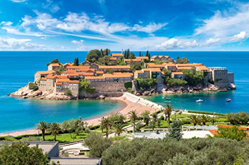 Lais Puzzle Isla de Sveti Stefan en Budva 2000 Piezas