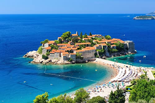 Lais Puzzle La Isla de Sveti Stefan en Budva, Montenegro 2000 Piezas