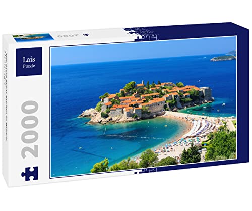 Lais Puzzle La Isla de Sveti Stefan en Budva, Montenegro 2000 Piezas