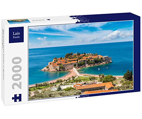 Lais Puzzle La Isla de Sveti Stefan en Budva, Montenegro 2000 Piezas