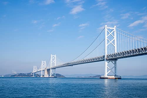 Lais Puzzle Puente Seto-Ohashi en el Mar Interior de Seto, Kagawa, Shikoku, Japón 2000 Piezas