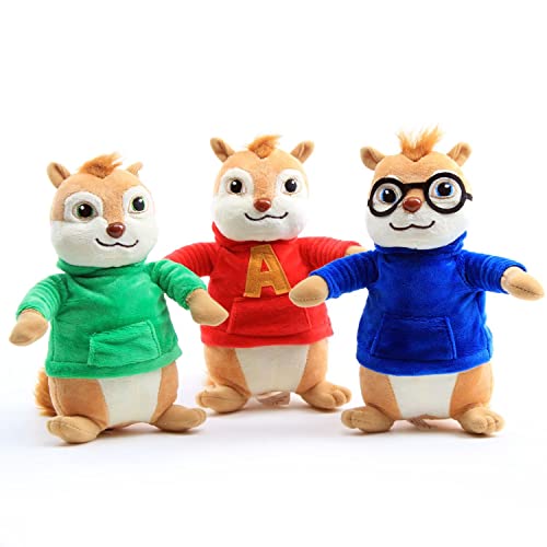 Laruokivi Dibujos Animados Ardilla Alvin Simon Theodore Peluche muñeca de Peluche 9 'Figura 3 Piezas