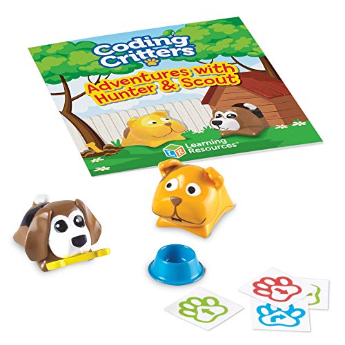 Learning Resources Pareja de Mascotas aventureras de Coding Critters Hunter y Scout