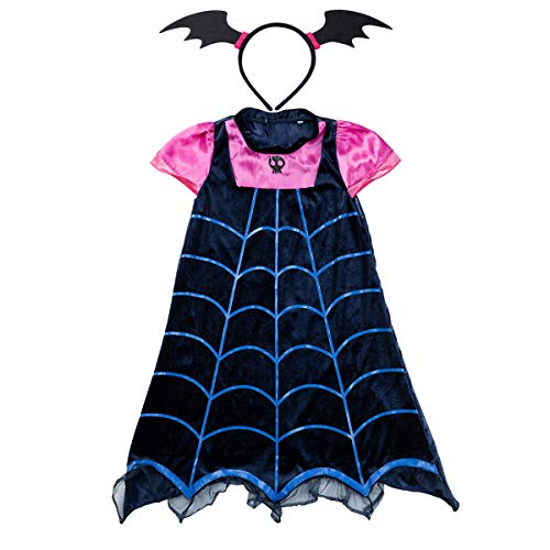 Lee Little Angel 2018 Halloween Chica Vampiro Caricatura Princesa Vestido (140, Vampiro)